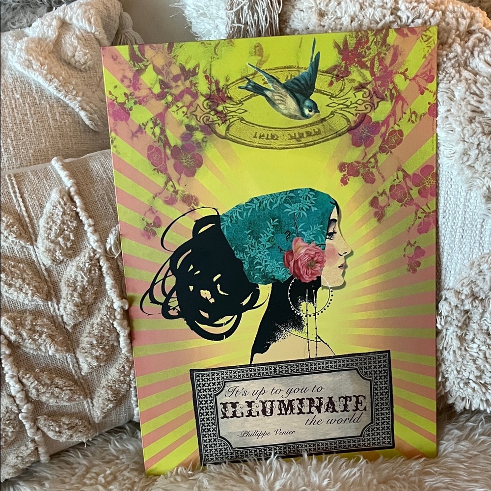PAPAYA Art Board Bird & Floral “ILLUMINATE” 12x16